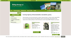 Desktop Screenshot of eshop.krnap.cz