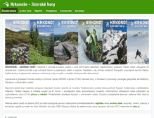 Tablet Screenshot of krkonose.krnap.cz